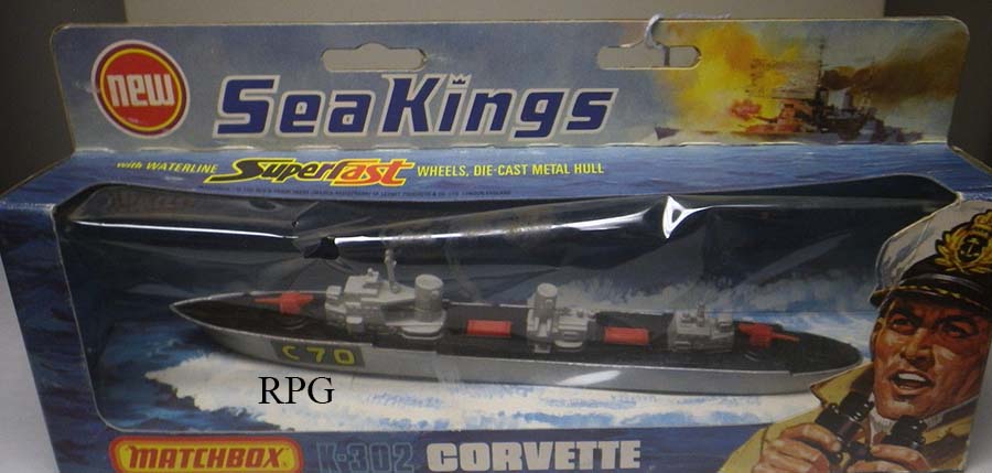Matchbox Toys Sea Kings Battleship Ship K 302 Corvette Made